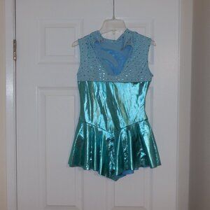 ✨ Girls Ice skating/dancing dress Turquoise by iEFiEL Size S